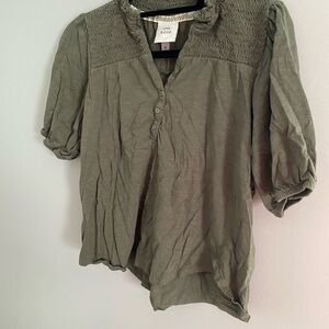 Knox Rose | Green Blouse